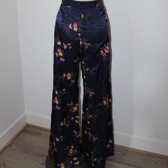 NWT Johnny Was Biya JWLA Misty Easy Pant Embroidery Wide Leg Drawstring … - Picture 2 of 9